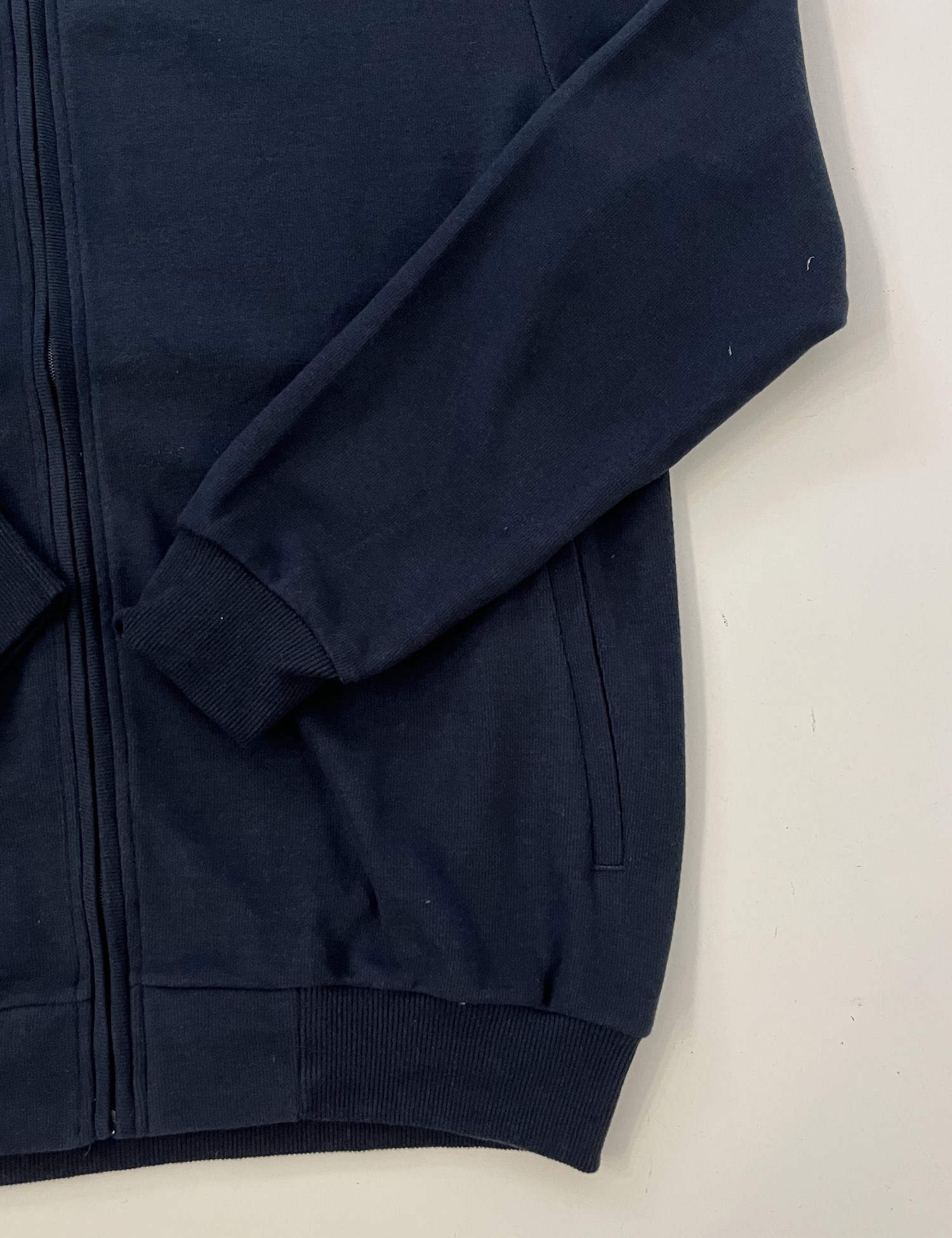 Ανδρική μπλε ζακέτα με γιακά και πλαϊνές τσέπες Plus Size EP2402814N φωτογραφία